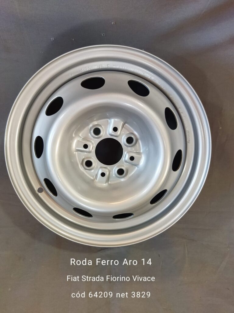 RODA FERRO ARO 14 FIAT 4X98 (STRADA/FIORINO VIVACE) - Auto Peças Picolotto