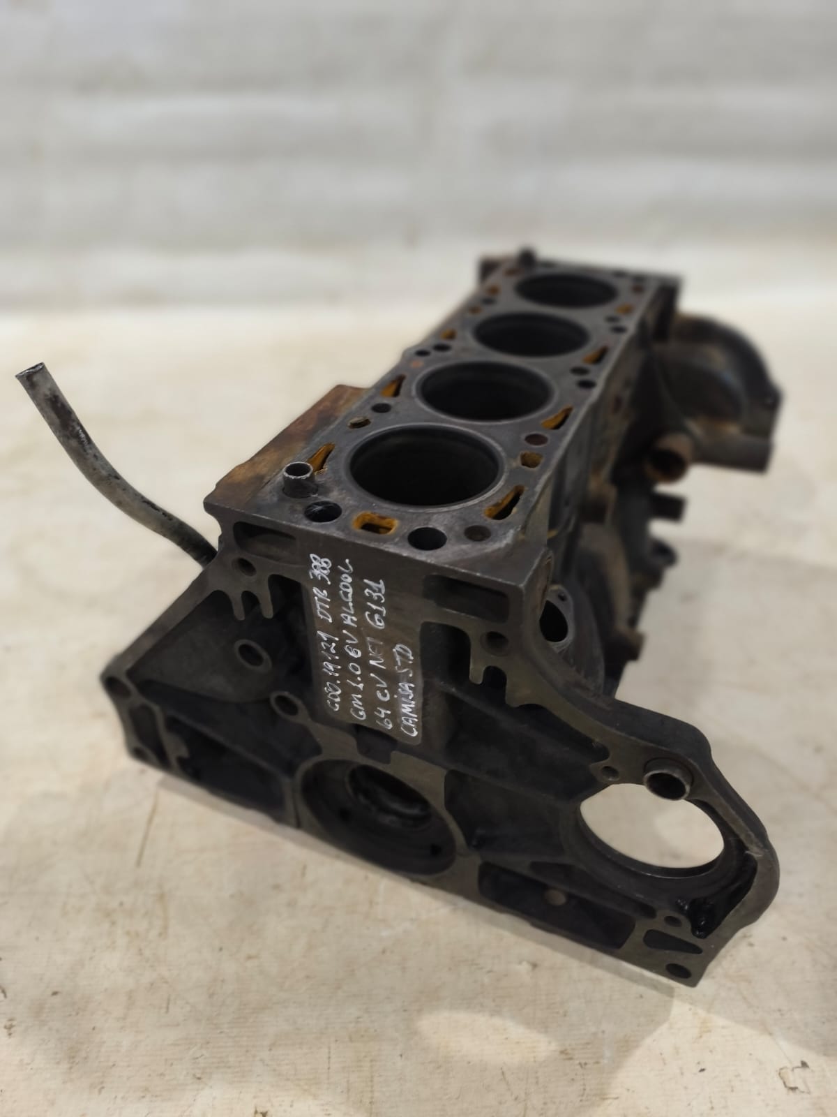 BLOCO MOTOR GM 1.0 8V ALCOOL VHC 64 CV STD 9J0009562 (10)