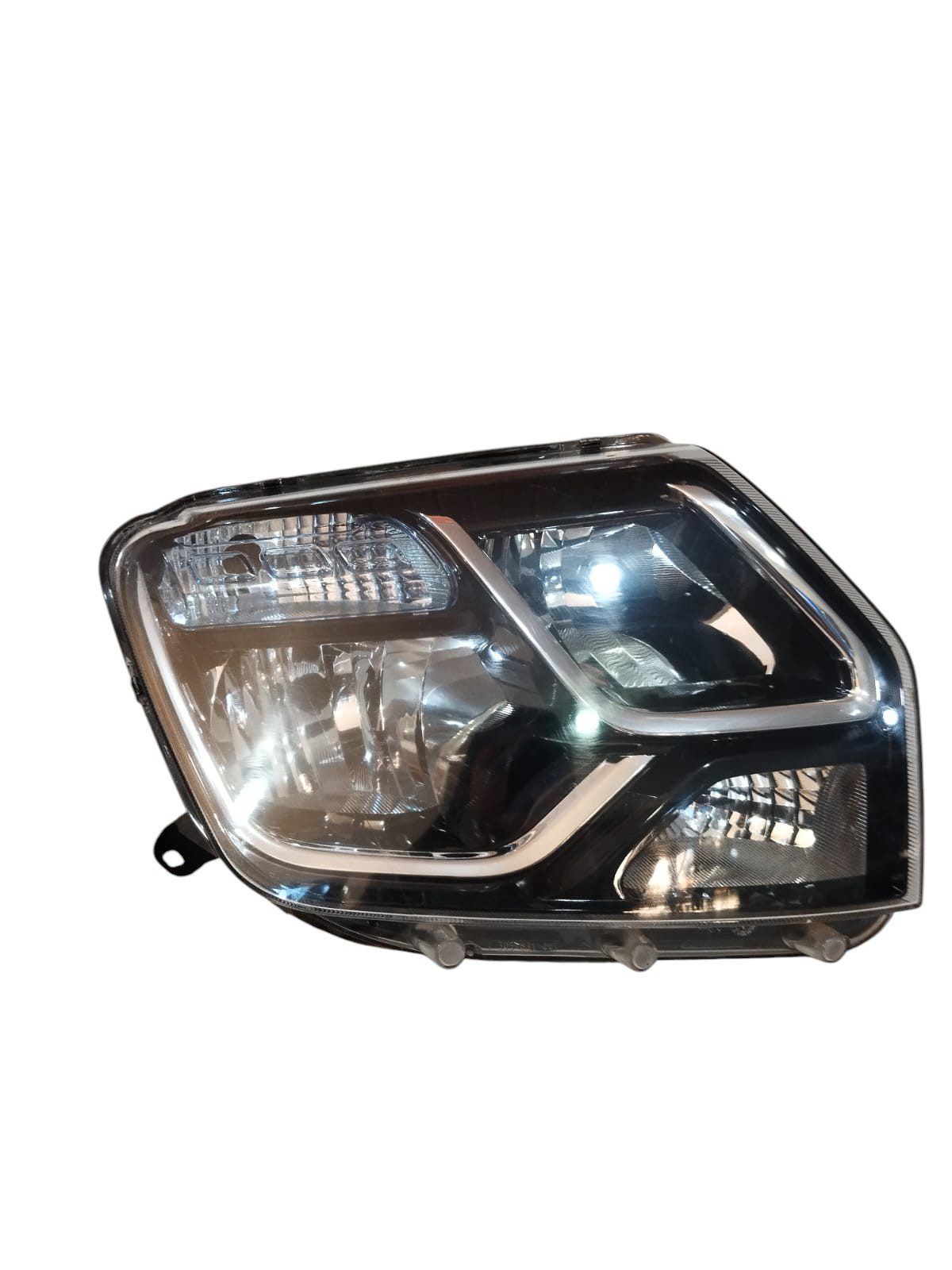 FAROL DUSTER OROCH 2015 2019 MASCARA NEGRA PISCA AZUL DIREITO (5)